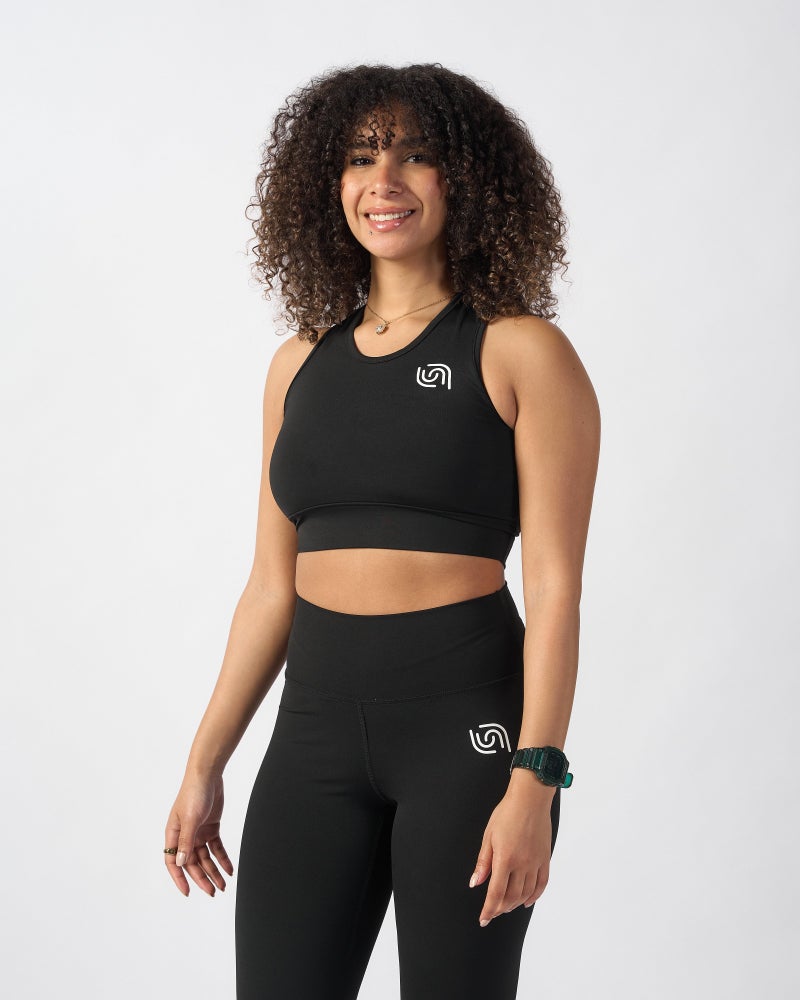 Beyond sportswear Women's Black Essential Sports Bra - Image 3